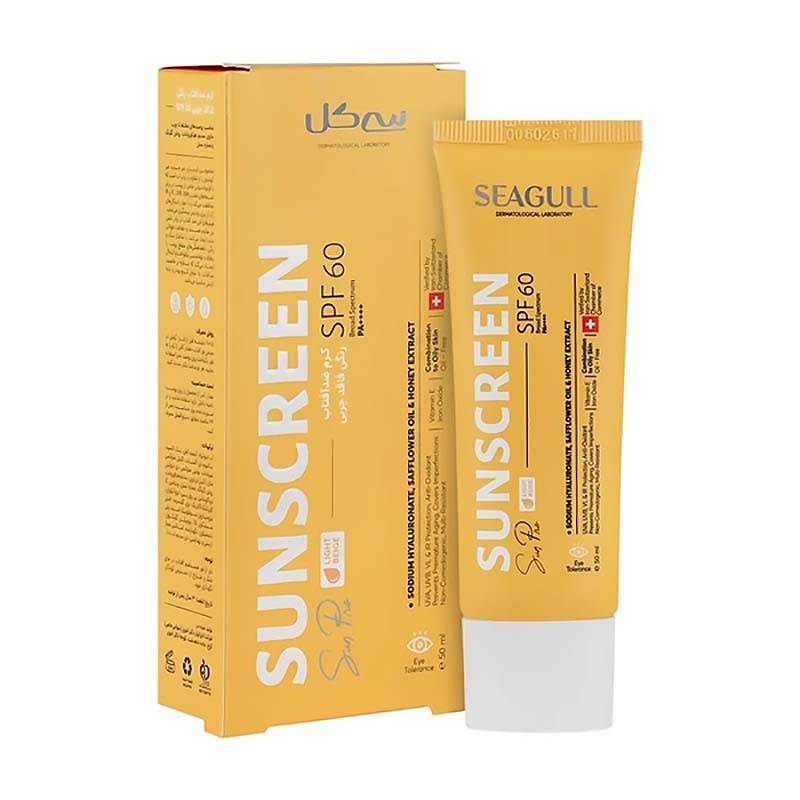 کرم ضد آفتاب سی گل SPF60 فاقد چربی ۵۰ میلی لیتر