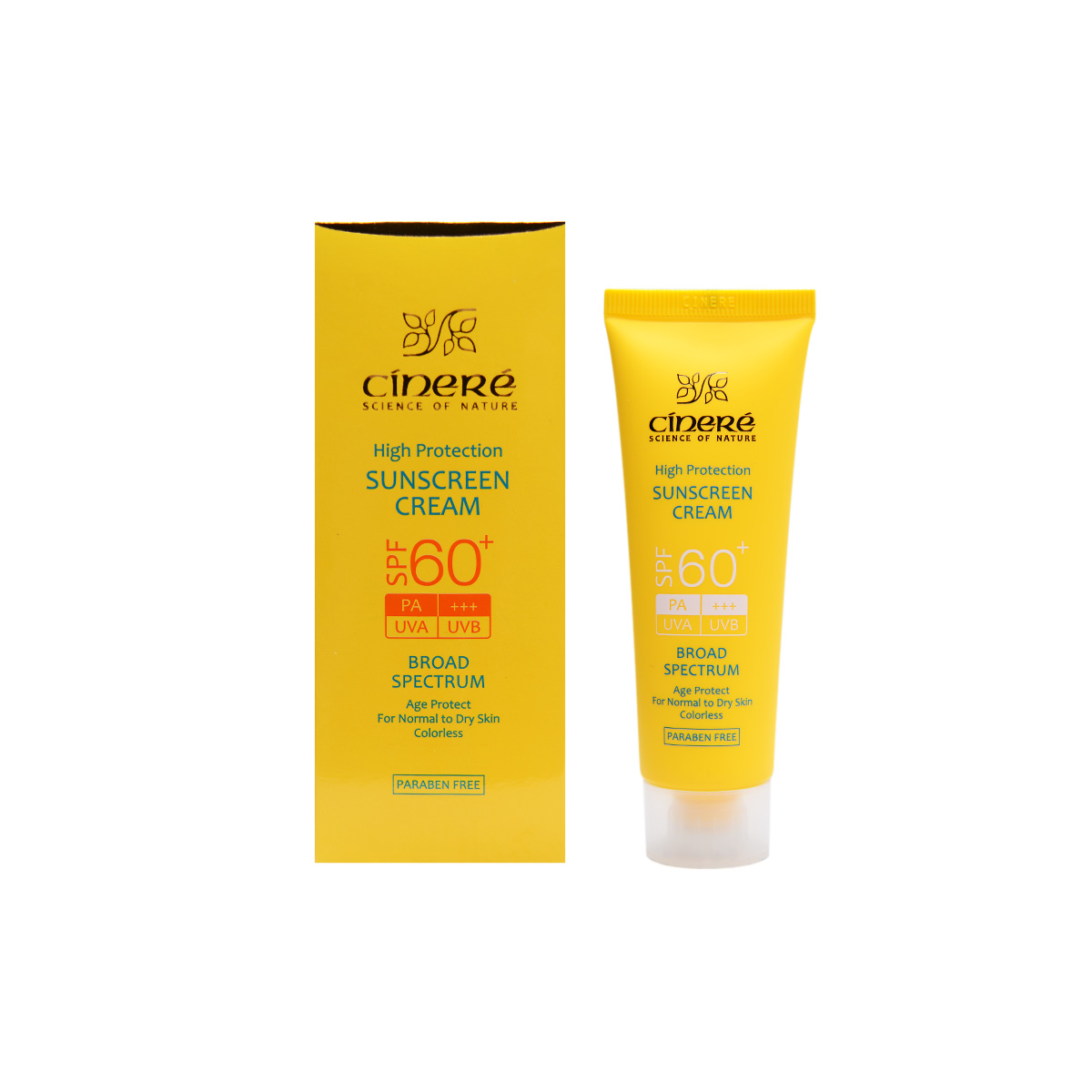 کرم ضد آفتاب SPF60 انواع پوست سینره